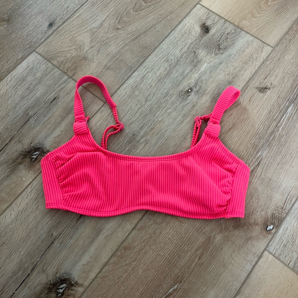 Pink Target Bikini Top